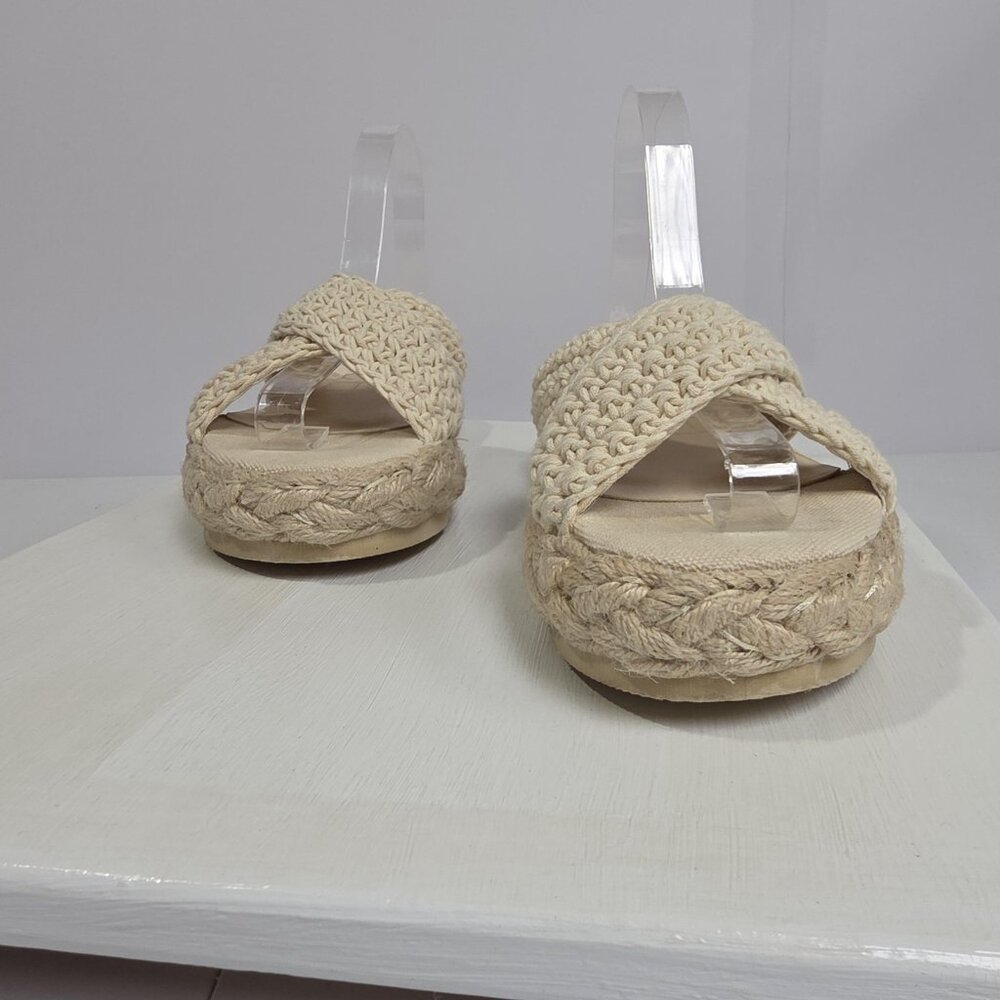 Beach By Matisse Sandals Womens Size 9 Beige Miami Woven Espadrille Slide - Picture 3 of 10